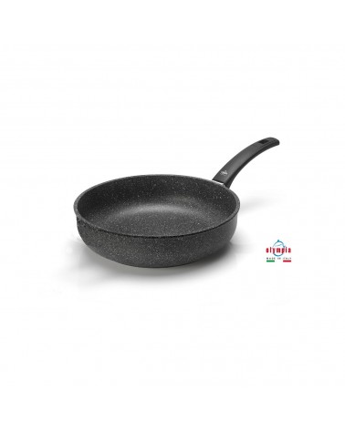 Poêle haute en fonte d'aluminium antiadhésive - Professionnelle - Olympia - diam 22