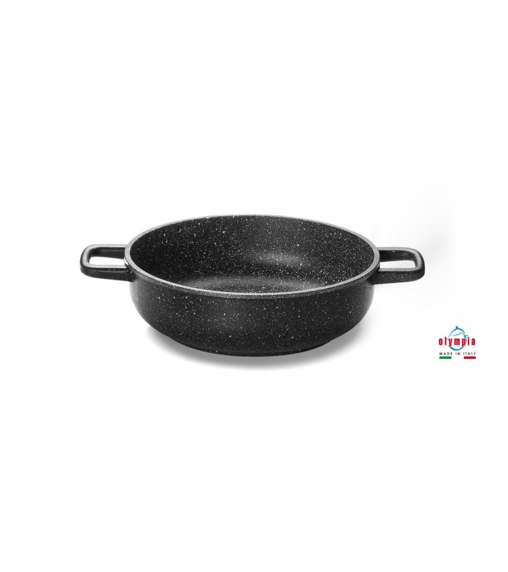 Die-cast Aluminum Pan 2 Handles - Professional - Made in Italy - Olympia -
