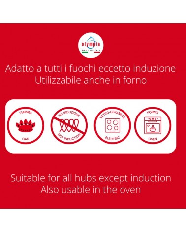 Casseruola Antiaderente Alluminio Pressofuso Professionale - Olympia - 