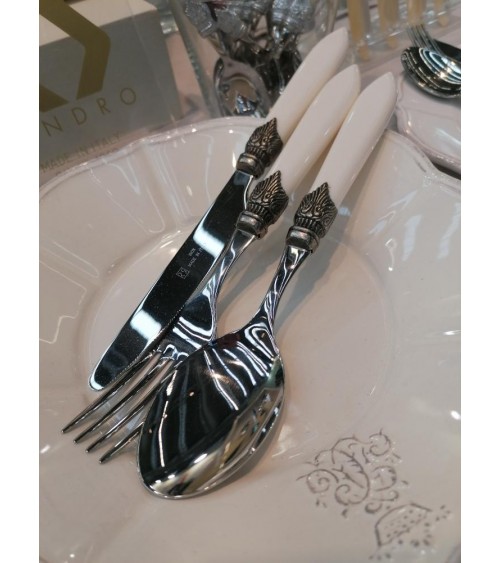 Laura Mother of Pearl Colored Cutlery - 16pc Set for 4 People - Rivadossi Sandro -