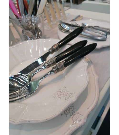 Laura 24pcs Rivadossi Sandro Cutlery for Six People - Made in Italy - Gift Box -  - 