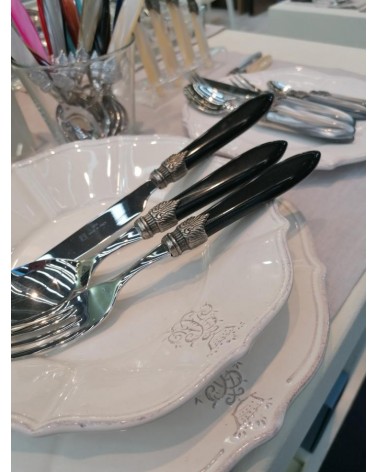 Laura 24pz Posate Rivadossi Sandro per Sei Persone - Made in Italy - Scatola Regalo - 