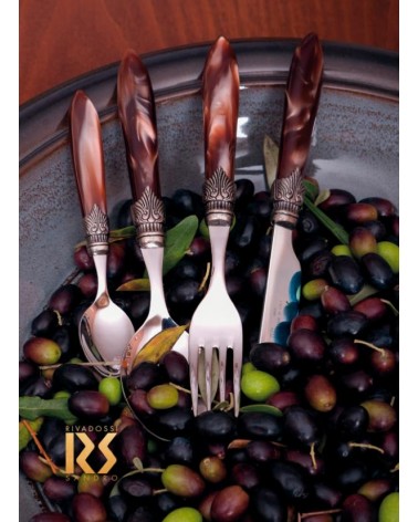 Laura 24pcs Rivadossi Sandro Cutlery for Six People - Made in Italy - Gift Box -  - 