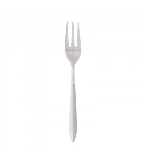 Casa Bugatti Ares : Dessert Fork - Modern Design Cutlery - Ivory