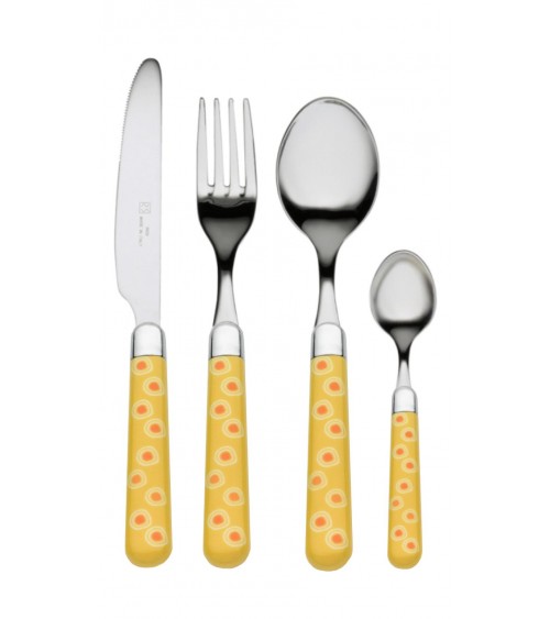 Naif Pop - Rivadossi Sandro Besteck - Set 24-teilig - Gelb