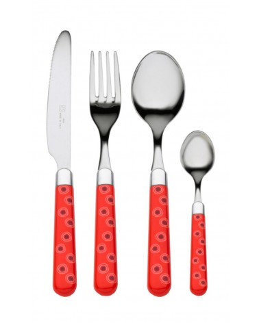 Naif Pop - Rivadossi Sandro Besteck - Set 24-teilig - rot