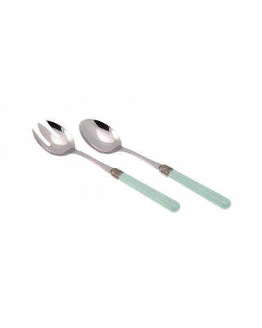 Osteria Posate Colorate Moderne - Set 2 Pz Insalata - Rivadossi Sandro - verde acqua tiffany