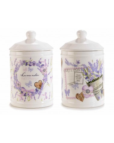 Set 2Pz Barattolo da Cucina - Lavanda - 