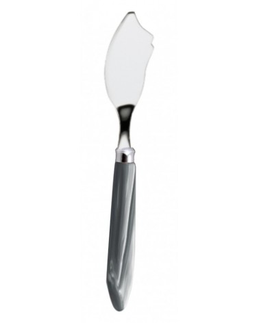 Fish Knife - Agata - Rivadossi Sandro Mother-of-Pearl Modern Cutlery - Grey Handle Color