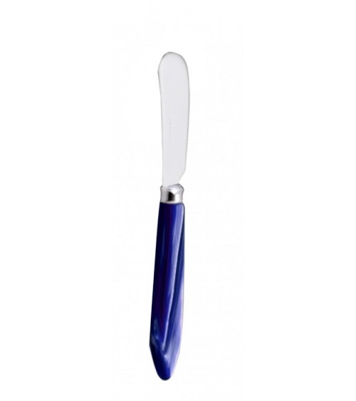 Butter Spreader - Agata - Rivadossi Sandro Mother-of-Pearl Modern Cutlery - Blue Color