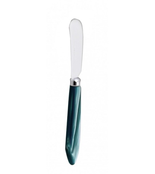 Butter Spreader - Agata - Rivadossi Sandro Mother-of-Pearl Modern Cutlery - Green Color