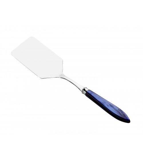 Lasagna Shovel - Agata - Rivadossi Sandro Mother-of-Pearl Modern Cutlery - Blue Color