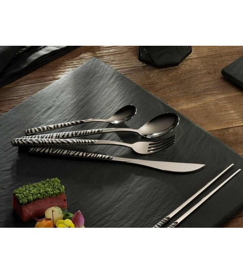 Neva Creative Besteckset 42-teilig für 6 Personen - ASIA ANIMALIER - ZEBRA