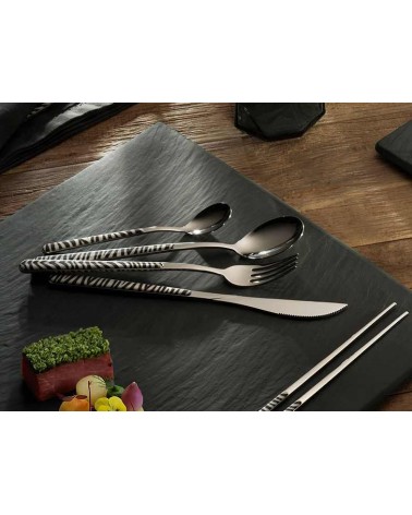 Neva Creative Besteckset 42-teilig für 6 Personen - ASIA ANIMALIER - ZEBRA