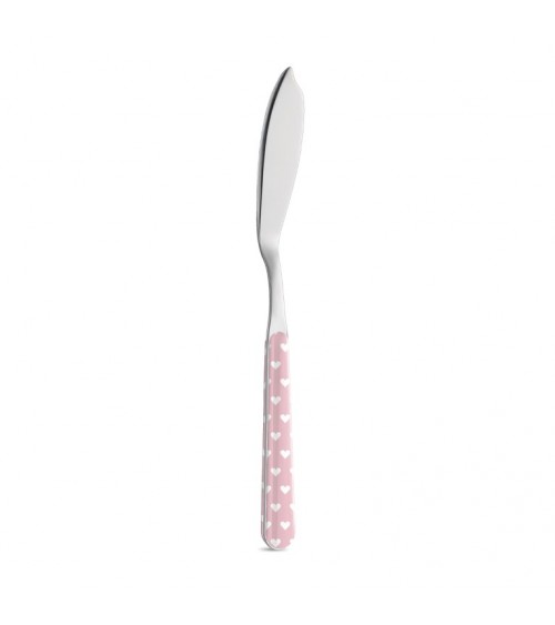 Fish Knife Heart Decor - Neva Posateria Creativa - pink