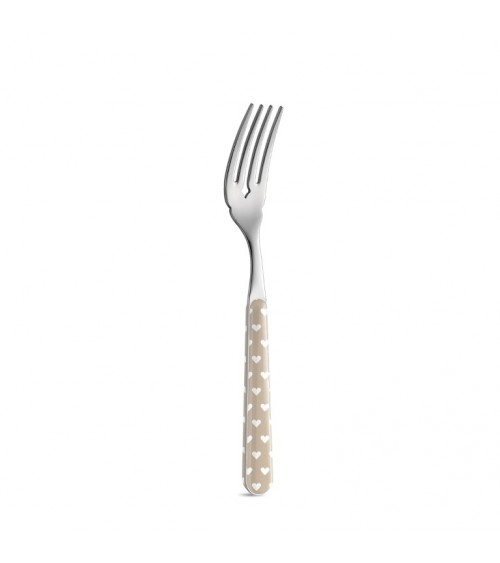 Fish Fork Heart Decor - Neva Posateria Creativa - dove grey