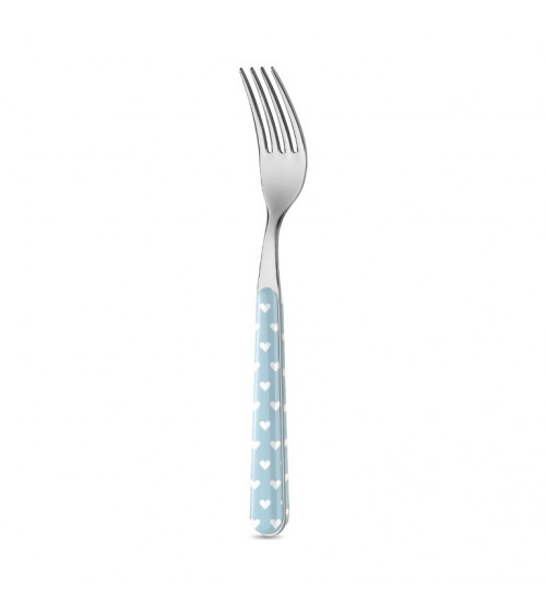 Neva Creative Cutlery - Little Hearts - Fourchette de table - bleu clair