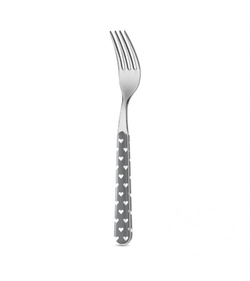 Neva Creative Cutlery - Little Hearts - Fourchette de table - gris