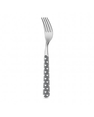 Neva Creative Cutlery - Little Hearts - Fourchette de table - gris