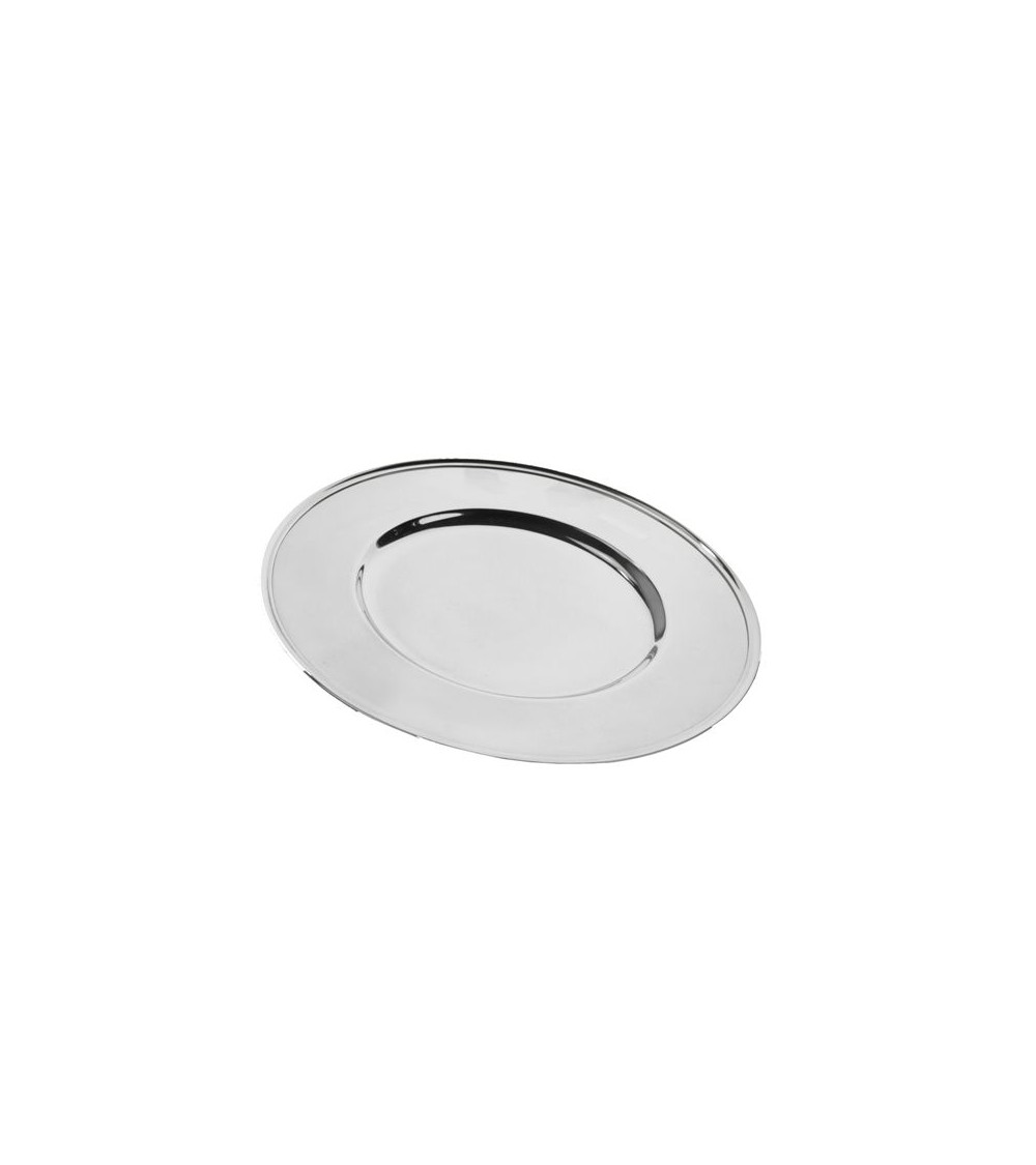Sottopiatto Tondo in Argento Sheffield Stile Inglese - Made in Italy - 