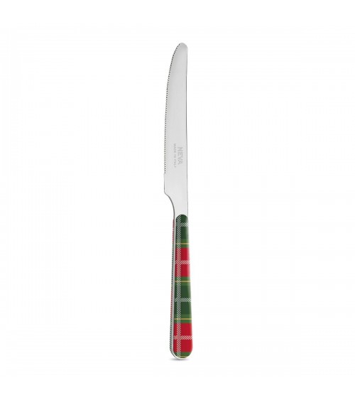 Coltello -frutta - Posate Christmas Tartan - Neva Posateria Creativa - rosso / verde