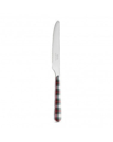 Coltello frutta - Posate Christmas Tartan - Neva Posateria Creativa - rosso/ bianco