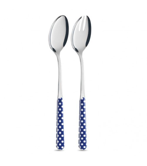 2 Piece Salad Set - Polka Dot Cutlery - Neva Posateria Creativa -