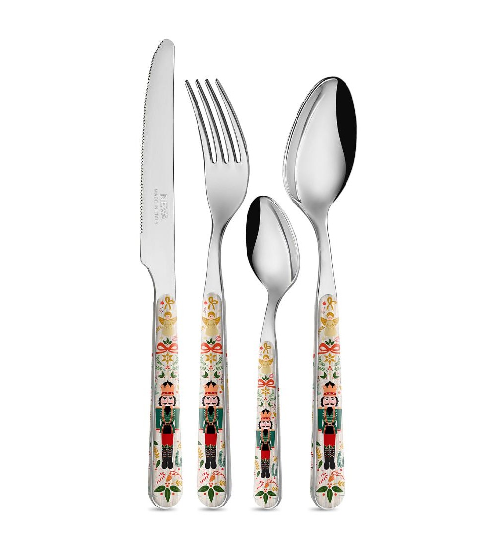 Couverts de Noël : Casse-Noisette - Neva Posateria Creativa - Coffret de 24 pièces pour six personnes