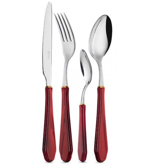 24 件套餐具威尼斯金戒指 - Neva Posateria Creativa -