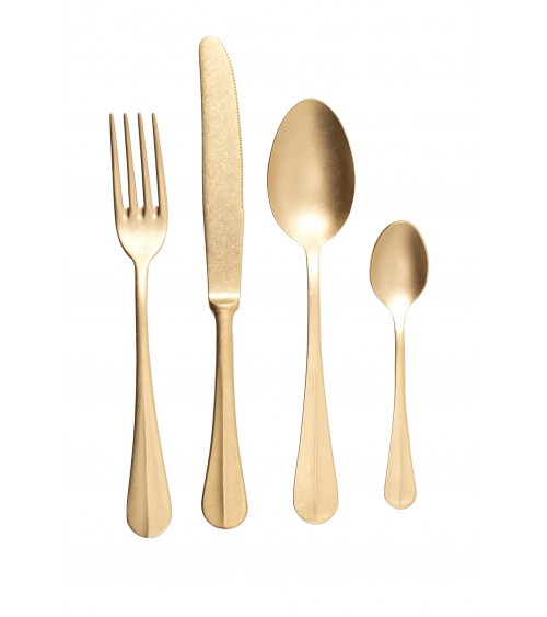 Norma Antico - 18/10 不锈钢餐具 PVD ​​哑光金 -