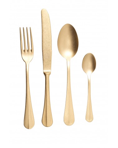 Norma Antico - 18/10 不锈钢餐具 PVD ​​哑光金 -