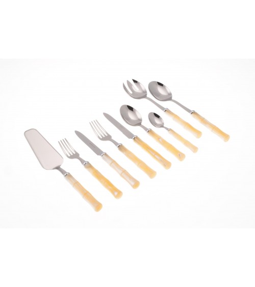 Bambus - Rivadossi Farbiges Besteck - Set 75tlg -