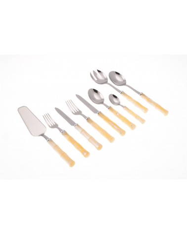 Bamboo - Posate Colorate Rivadossi - Set 75pz - avorio