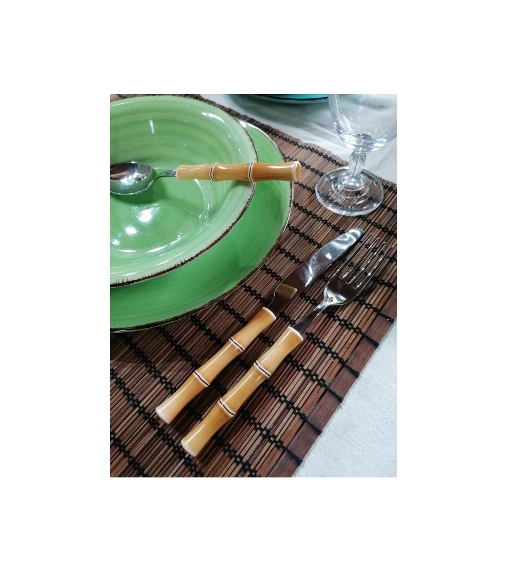 Bamboo Neva colore Naturale - Servizio Posate 24pezzi