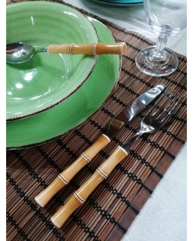 Bamboo Neva 自然色 - 24 件餐具套装