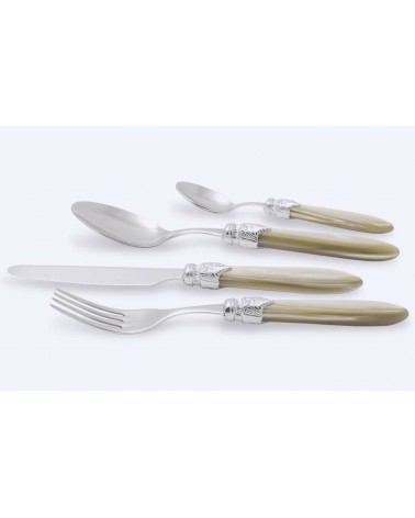 Laura Argento Set 16 Pezzi Posate Colorate - Rivadossi Sandro - champagne perlato