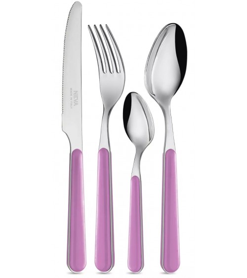 Posate Colorate Bistrot - Tinta Unita Colore Lilla - Neva Posateria Creativa -