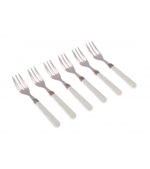 Ginger Dessert Fork - Rivadossi Sandro Colored Cutlery - light blue