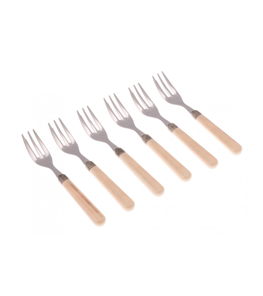 Forchetta da Dolce Zenzero - Posate Colorate Rivadossi Sandro - beige