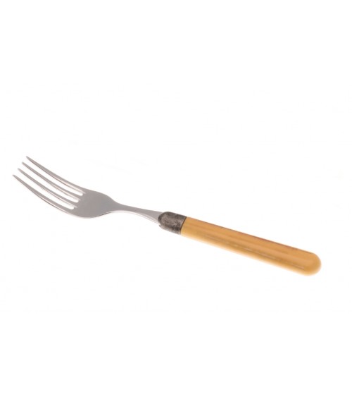 Fourchette de table Ginger - Couverts colorés Rivadossi Sandro - ocre