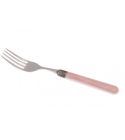 Fourchette de table Ginger - Couverts colorés Rivadossi Sandro - rose poudré