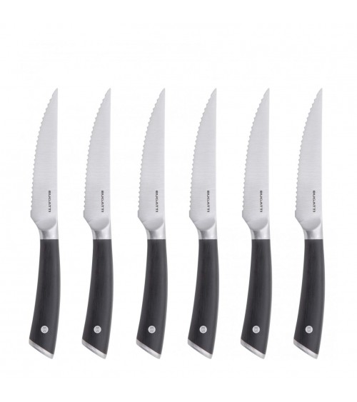 6er-Set Steakmesser mit Wellenschliff - Auberge - Casa Bugatti -