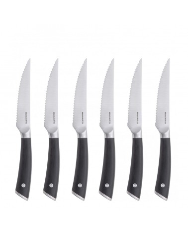 Set of 6 Serrated Blade Steak Knives - Auberge - Casa Bugatti -