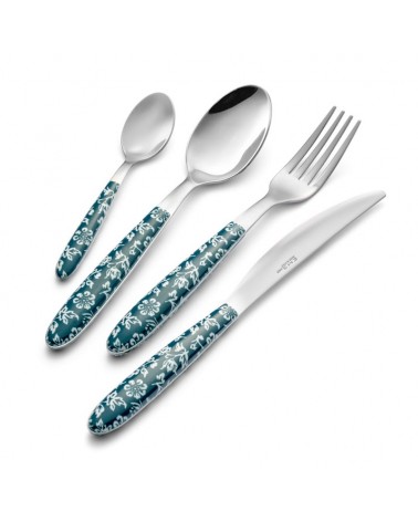 EMA Casternies - Set von 48 Stcs farbigen Bestecke wahre Blumen -