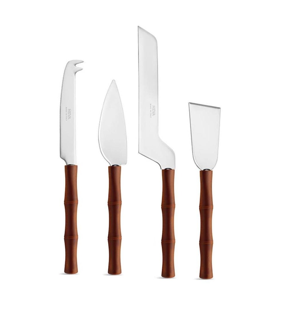 Set von 4 PCs Bildungsmesser - Neva Creative Besteck - Marrone