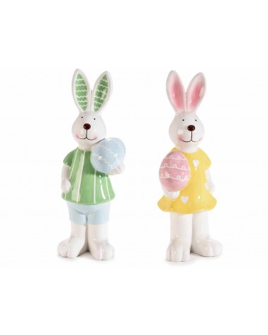 Set 2 pcs with lucid ceramic eggs -