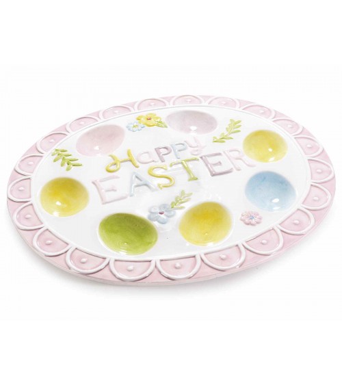 «Happy Eastter» Plat de support en céramique - - -