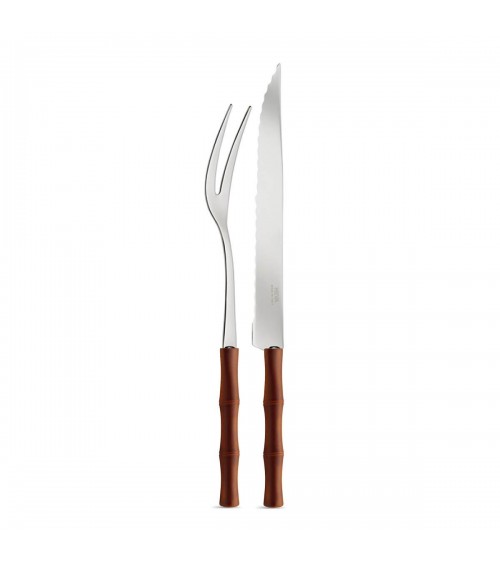 烤竹子套装 2 件 - Neva Cutlery Creativa - 棕色
