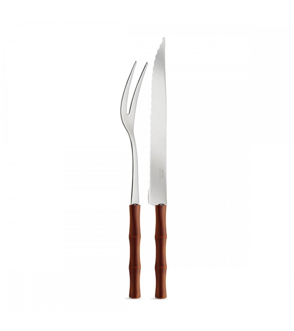 烤竹子套装 2 件 - Neva Cutlery Creativa - 棕色