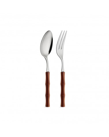 竹制 2 件套 - Neva Cutlery Creativa - 棕色